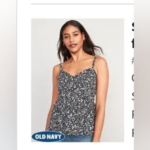 Smocked Babydoll Cami Swing Top